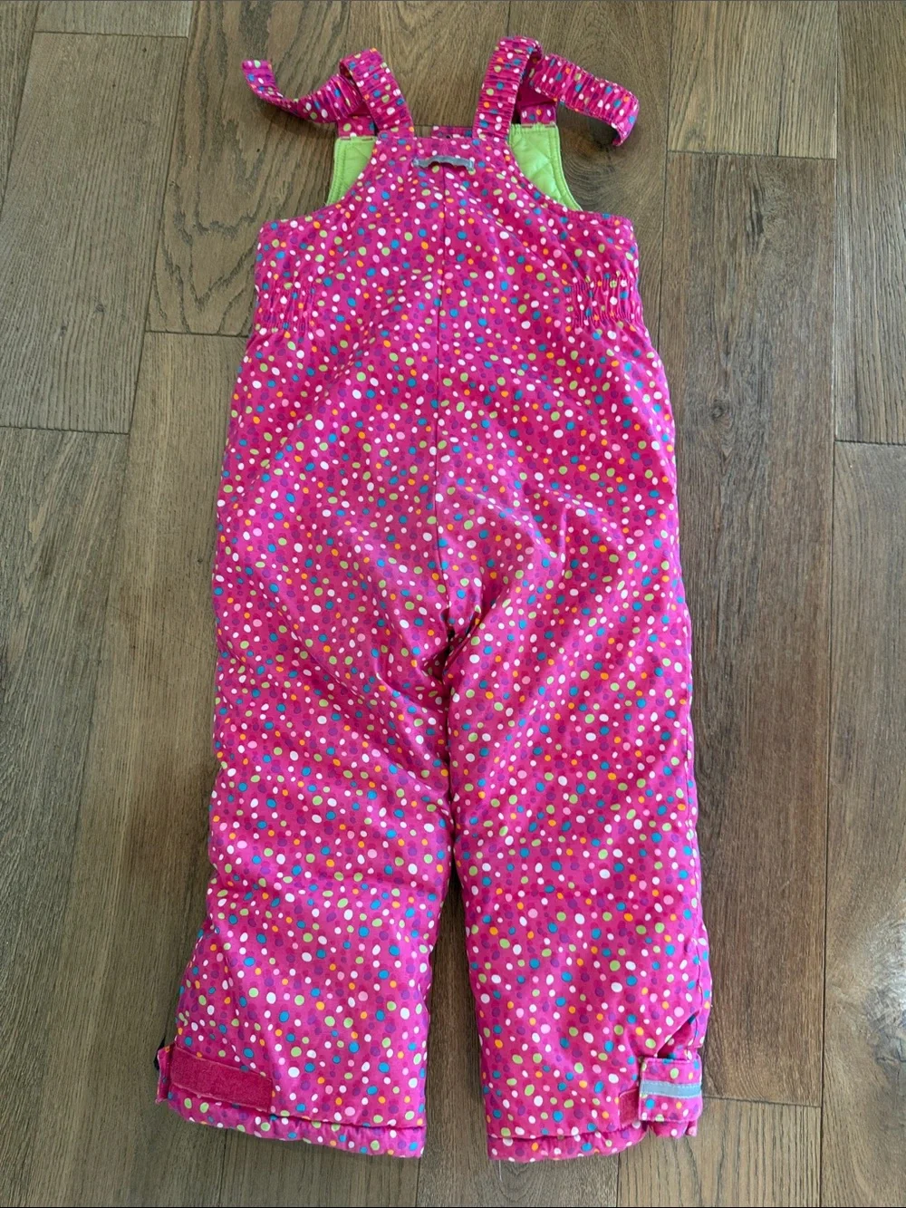 Hanna Andersson Polka Dot Snow Bibs - 110